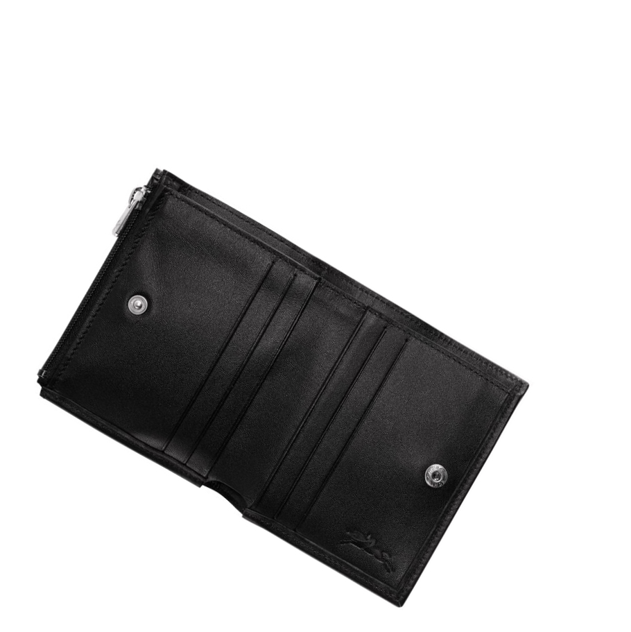 Longchamp Baxi Geldbörse Herren Schwarz | CH-41QKDRJ