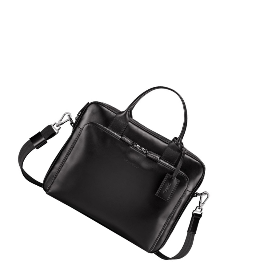 Longchamp Baxi S Aktentaschen Herren Schwarz | CH-19NJHKS