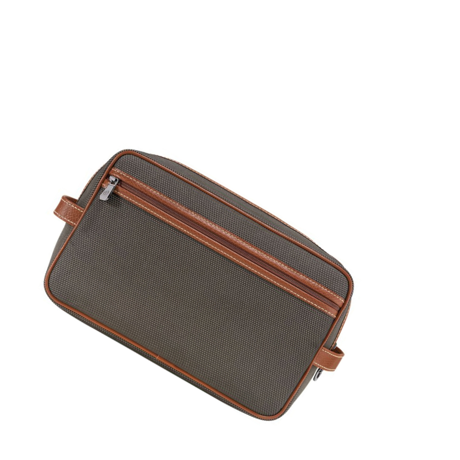 Longchamp Boxford Kulturbeutel Herren Braun | CH-19QEKYX