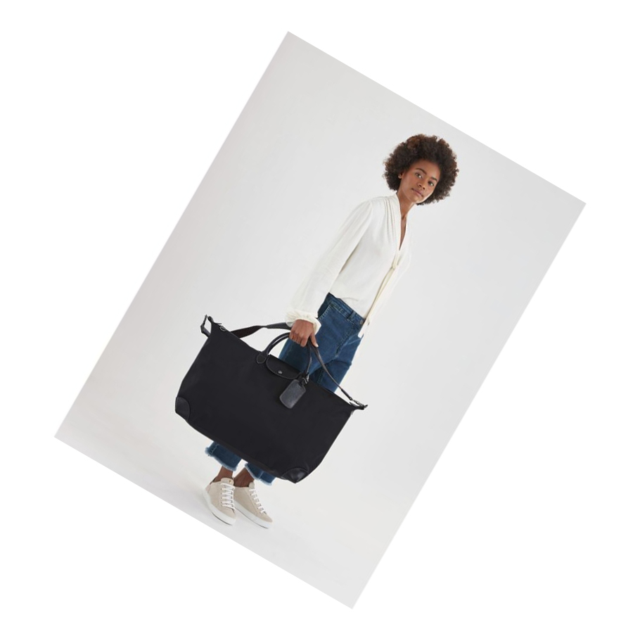 Longchamp Boxford XL Reisetaschen Damen Schwarz | CH-72IDWTO