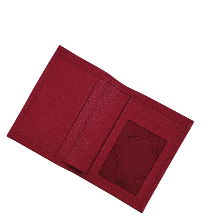 Longchamp Le Foulonné Kartenhalter Damen Rot | CH-31LKDMQ