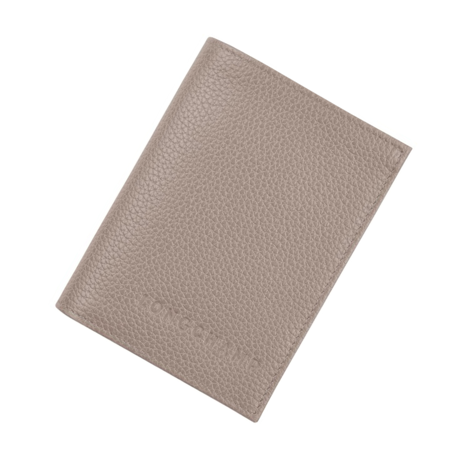 Longchamp Le Foulonné Kartenhalter Damen Grau | CH-51WOTCR
