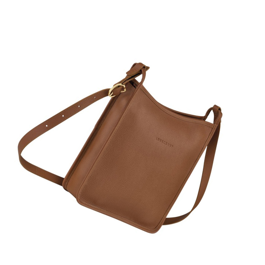 Longchamp Le Foulonné L crossbody taschen Damen Braun | CH-68HZVXL