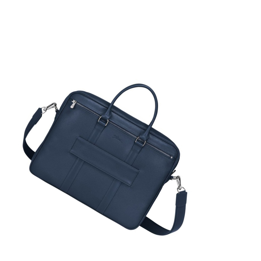 Longchamp Le Foulonné S Aktentaschen Damen Navy | CH-34RTOSY