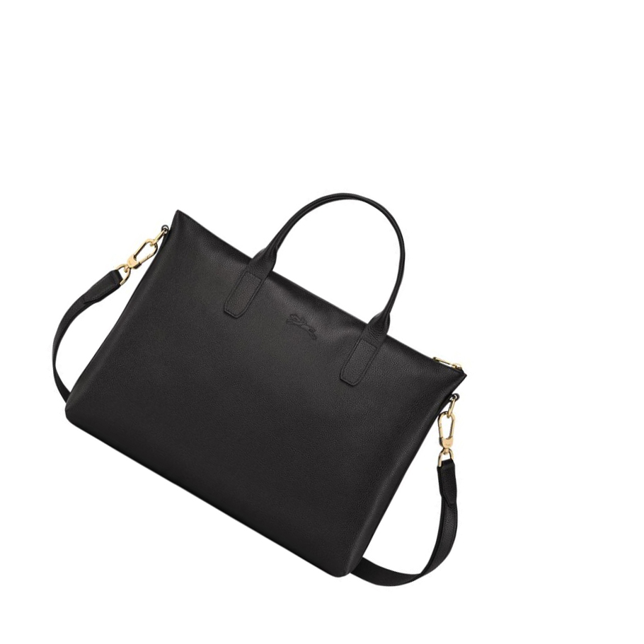 Longchamp Le Foulonné S Aktentaschen Damen Schwarz | CH-74LEQNA