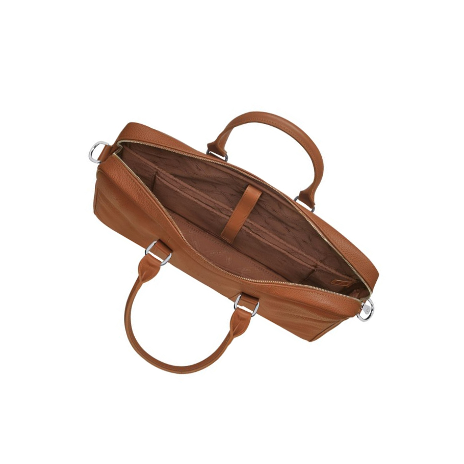Longchamp Le Foulonné S Aktentaschen Damen Braun | CH-97BPQZJ