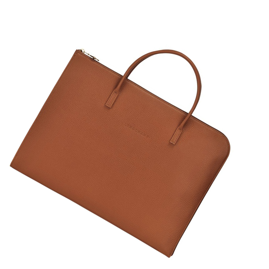 Longchamp Le Foulonné S Aktentaschen Herren Braun | CH-13ISZHO