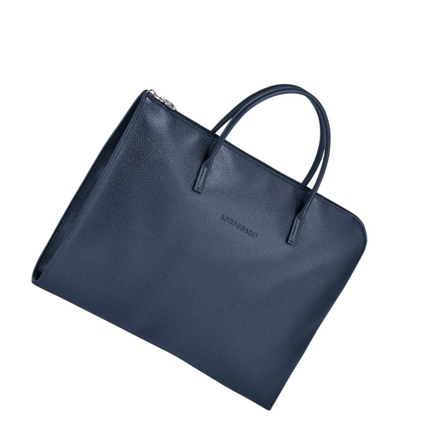 Longchamp Le Foulonné S Aktentaschen Herren Navy | CH-84KBVPG