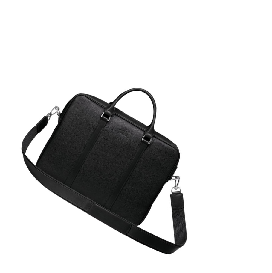 Longchamp Le Foulonné XS Aktentaschen Herren Schwarz | CH-54HUIVD