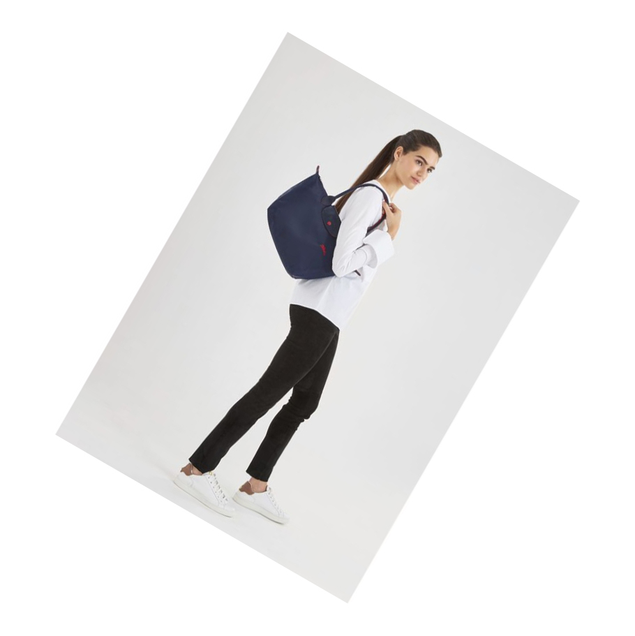 Longchamp Le Pliage Club S Schultertaschen Damen Navy | CH-46GUSQH