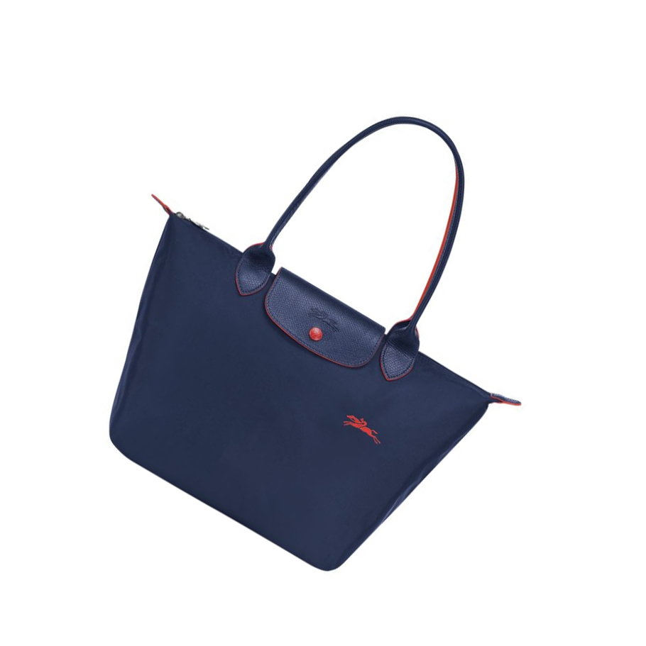Longchamp Le Pliage Club S Schultertaschen Damen Navy | CH-46GUSQH