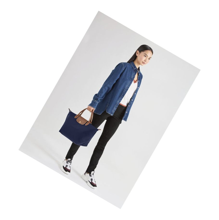 Longchamp Le Pliage Original M Handtasche Damen Navy | CH-84QAOVU