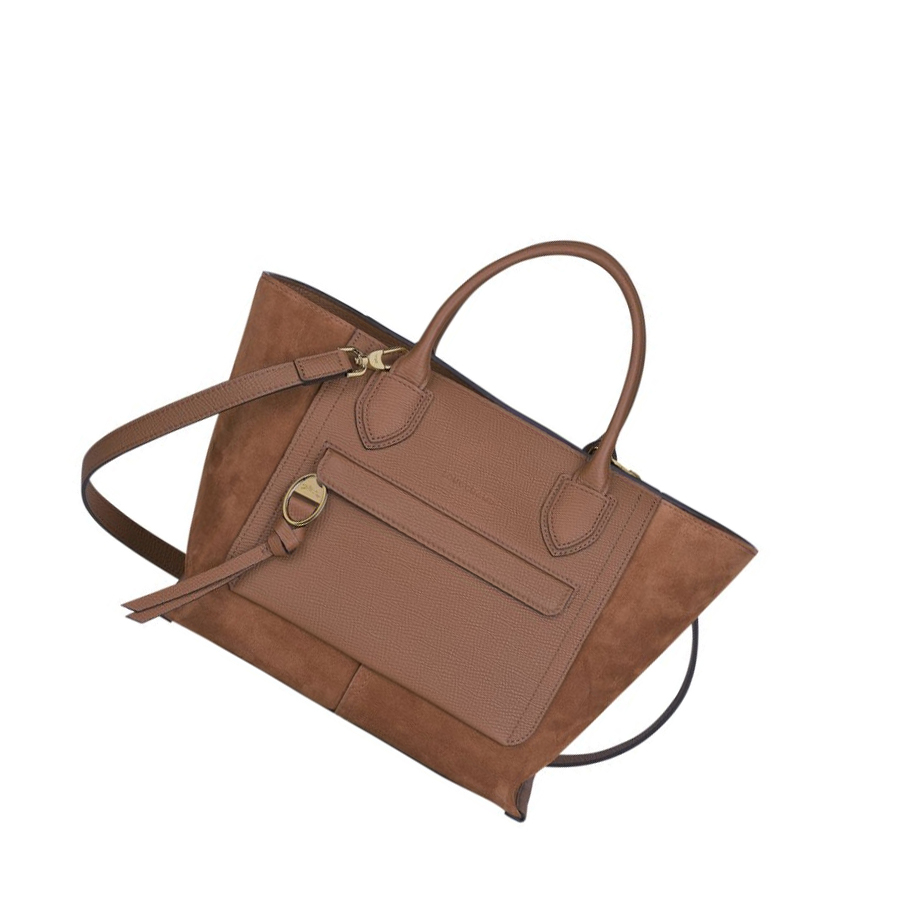 Longchamp Mailbox M Handtasche Damen Braun | CH-94MSUFG