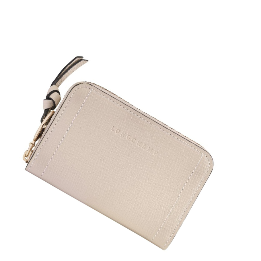 Longchamp Mailbox Münzgeldbörsen Damen Beige | CH-21UATQG