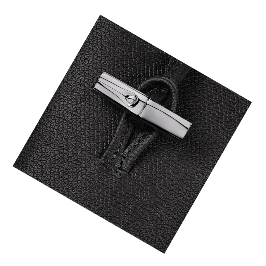Longchamp Roseau Handyhülle Damen Schwarz | CH-74ZROPU