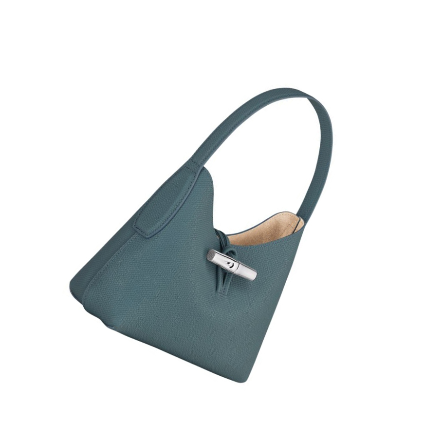 Longchamp Roseau XS Schultertaschen Damen Blau | CH-43SMKVL
