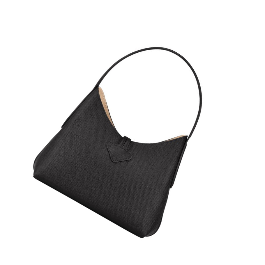 Longchamp Roseau XS Schultertaschen Damen Schwarz | CH-48SHGKF