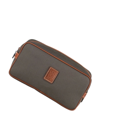 Longchamp Boxford Kulturbeutel Herren Braun | CH-59XCNUZ