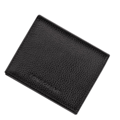 Longchamp Le Foulonné Münzgeldbörsen Damen Schwarz | CH-70CKGRF
