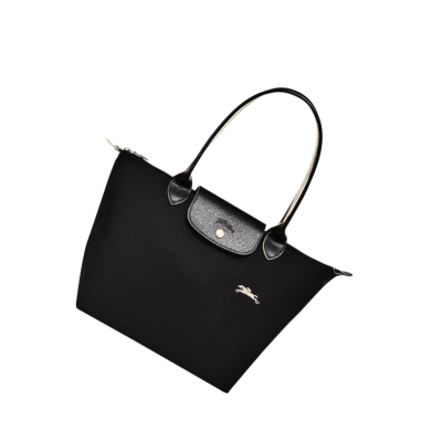 Longchamp Le Pliage Club S Schultertaschen Damen Schwarz | CH-39YAJNI