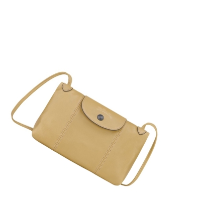 Longchamp Le Pliage Cuir crossbody taschen Damen Beige | CH-60EQMLD