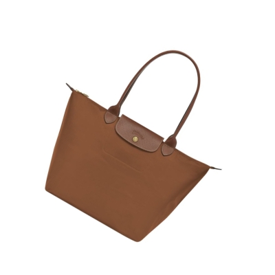 Longchamp Le Pliage Original L Schultertaschen Damen Braun | CH-21JWPXL