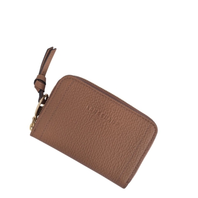 Longchamp Mailbox Münzgeldbörsen Damen Braun | CH-79QAIYW